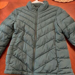 GAP Quilted Jacket in Deep Green